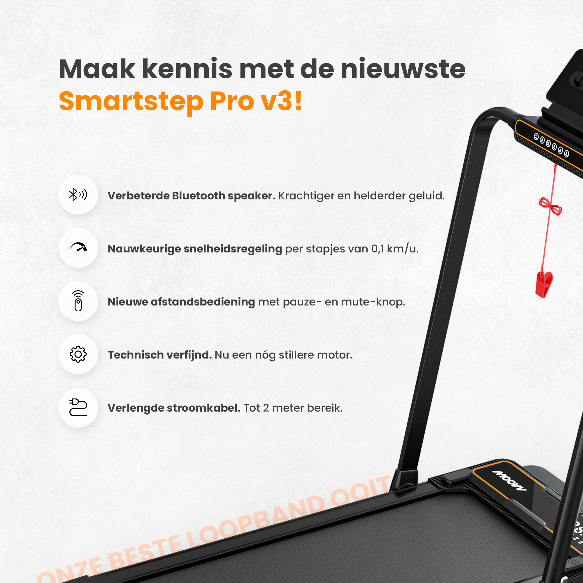 Moovv SmartStep Pro v3 - Loopband Inklapbaar 1-12km/u
