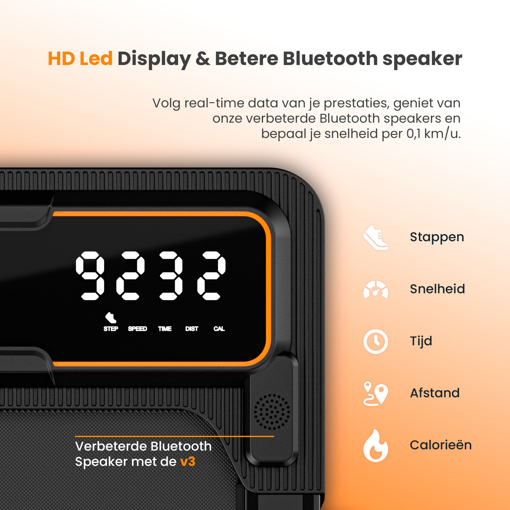 Moovv SmartStep Pro v3 Incline - Loopband Inklapbaar met Helling 1-12km/u