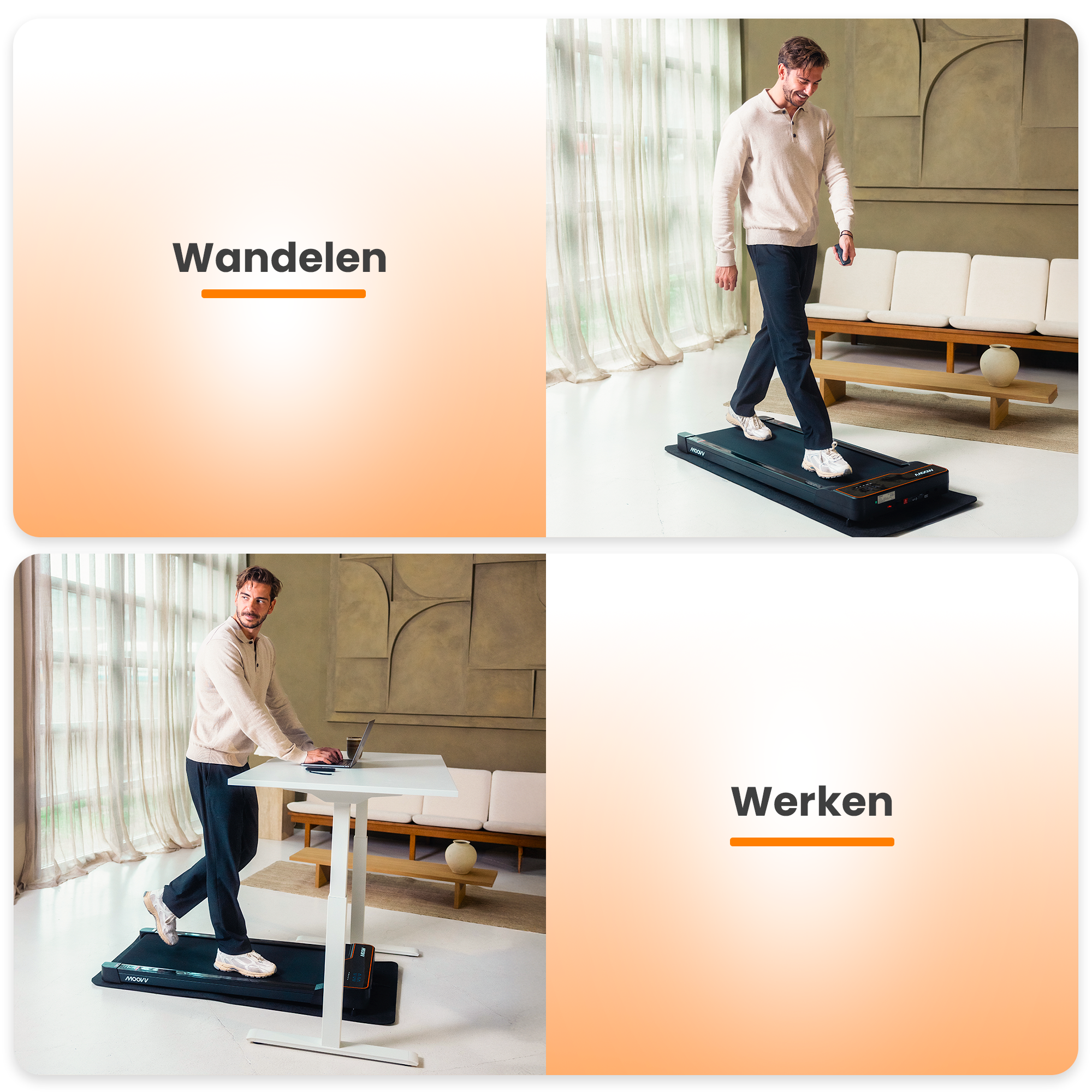 Moovv SmartStep v2 - Loopband 1-6km/u