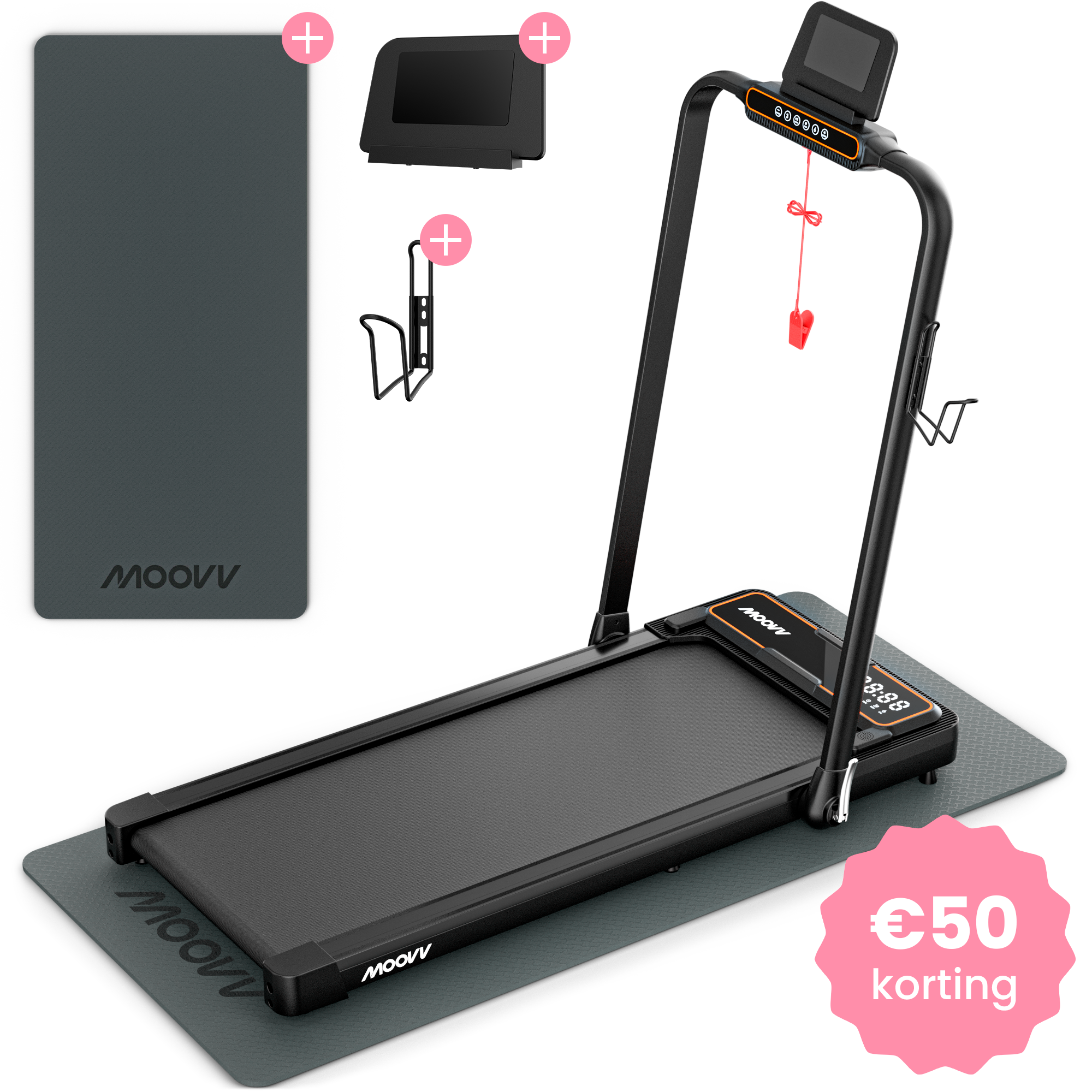 Moovv SmartStep Pro v2 - Loopband Inklapbaar 1-12km/u
